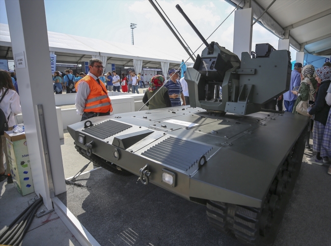 İnsansız atış platformu "mini tanka" dönüştü